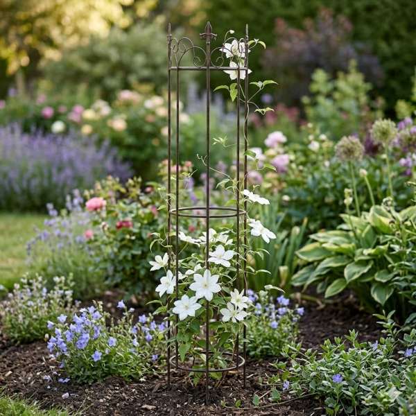 Halbrundes Rankgitter Clematis groß ca. 148 cm - Gartendekoration